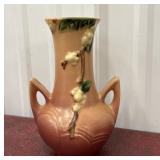 Roseville Snowberry pink vase