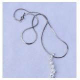 Sterling 925 Chain & 925 CZ Journey Pendant