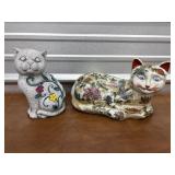 2 cats - porcelain & Concrete - the little one has
