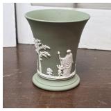 Wedgewood Jasperware Sage Green vase