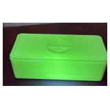 Glow glass Jeannette Jadeite Green Refrigerator