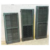 3 Pair of Shutters (green) - different sizes