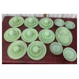 Jadeite FireKing service 8 and serving dishes