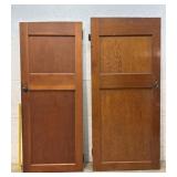 2 Interior Panel  Doors Approximately 32/79