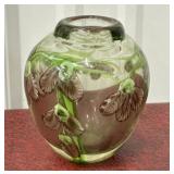Vintage Daniel Salazar Lundberg Studio glass vase