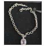 Very heavy sterling silver necklace/pendant