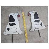2 Dog Garden Stakes