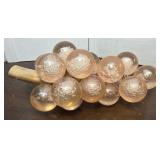 Vintage Lucite Grape Cluster on drift wood