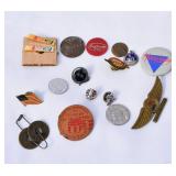 Vintage Advertising-Pins, etc