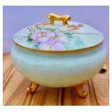 Antique Vienna Austria Porcelain Hair Receiver