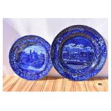 Antique Blue & White Porcelain Plates