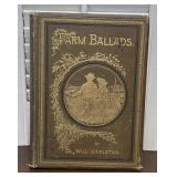 1882 Book -  Farm ballads by Will Carleton -