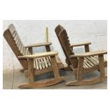 Pair of solid Porch Rockers - treated lumber