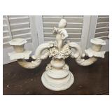 Neoclassical Italian white porcelain putti