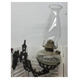 Socony #2 cast iron Bracket oil lamp - Eastlake -