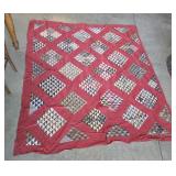 Early antique quilt top - great colors - aprx
