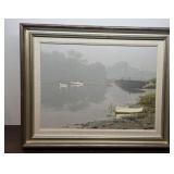 H. Latham Kent Massachusetts painting - fishing