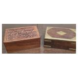2 Beautiful Wooden Boxes