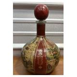 60ï¿½s leather wrapped Old World Decanter. Very