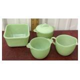 Jadeite FireKing cream and sugar, etcï¿½