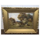 Gorgeous Martini painting of horse farming  in