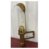 Brass Railroad dinning car torch lamp Adams &