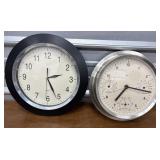 2 Nice Clocks. One with thermometer, barometer,