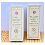 2 Boxes Vintage Silkateen Thread. One full, one