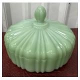 Jadeite candy dish