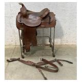 Hereford Brand TexTam of Yoakum Horse Saddle