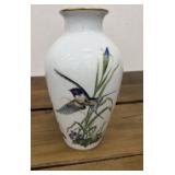 Signed Franklin Porcelain ï¿½The Meadowland Bird