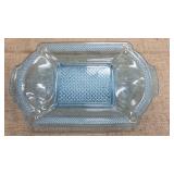 Blue McKee 1800s pattern Glass Bread / Sandwich
