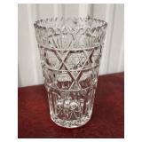 Cut glass vase *rings beautifully