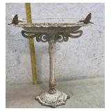 Cast iron bird bath