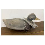 Duck decoy with weight - glass eyes