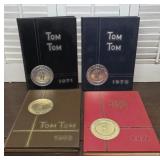 4 Owego TomTom yearbooks 1968-71
