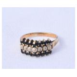 10K Gold with Sapphires Ring