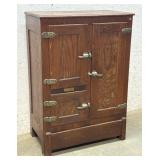 Hudson 3 Door Oak Ice Box 32/17/36