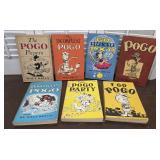 7 Pogo books by Walt Kelly