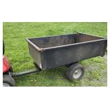 Lawn mower dump trailer