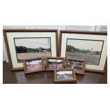 Interesting framed Hess gas station photos -