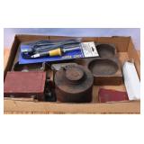 Box of vintage and antique guy junque