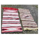 2 Southwest horse blanket/rugs - aprx 26x55 needs
