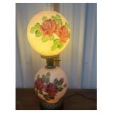 Gone with the Wind style parlor lamp- pink w/