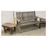 3 Piece Adirondack Patio Set / Bench & 2 End