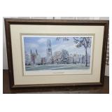 Yale University Signed By Artist David Keeling
