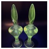 Glow glass perfume bottles