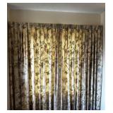 Set of 8 vintage floral curtain panels each