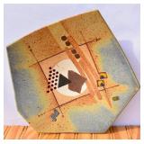 1990 Signed Rick Schlag Pottery Plate