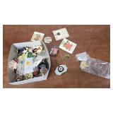 Jewelry- miscellaneous bits and pieces pins etc